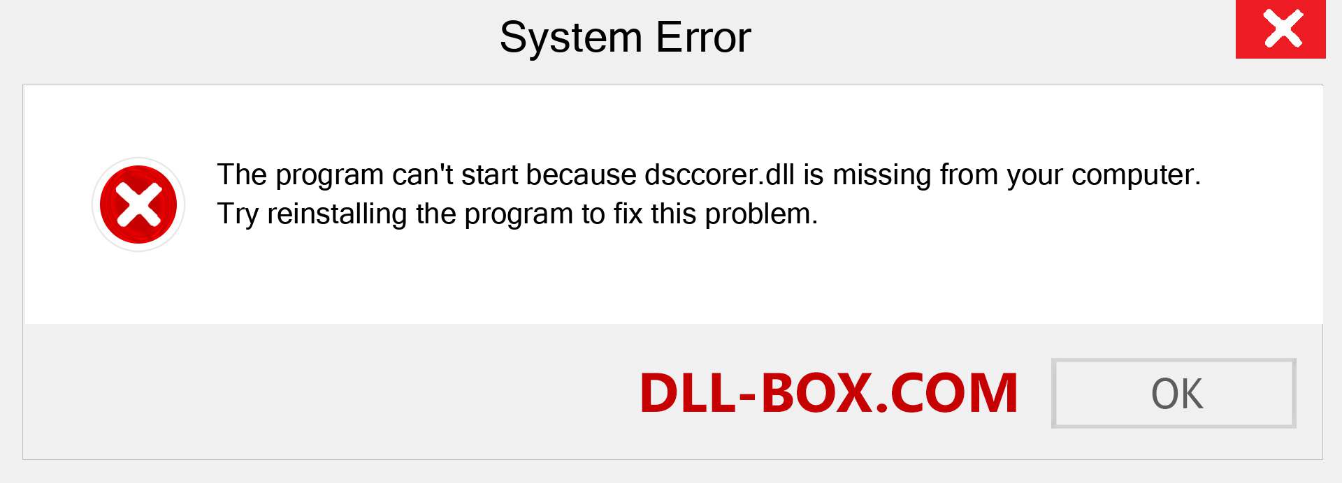 dsccorer.dll file is missing?. Download for Windows 7, 8, 10 - Fix  dsccorer dll Missing Error on Windows, photos, images